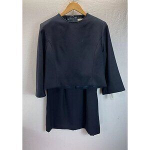 NEW with Tags Neiman Marcus Skirt‎ Suit Black size 12 Career minimal elegant USA